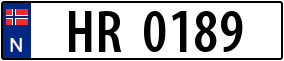 Trailer License Plate